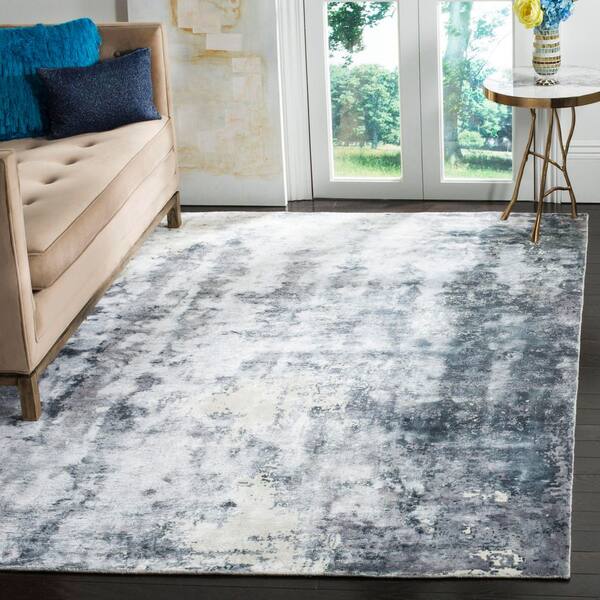Mirage 6 ft. x 9 ft. Ivory/Gray Abstract Striped Area Rug
