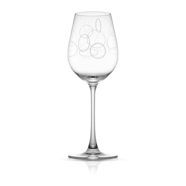 JoyJolt GEO, White Wine Glass, 13.9 oz. (Set of 2)