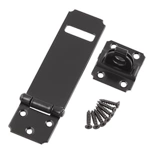 4-1/2 in. Black Staple Safety Hasp