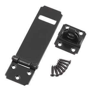 4-1/2 in. Black Staple Safety Hasp