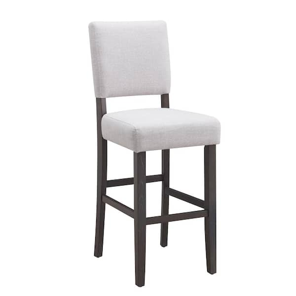 leick home upholstered back counter height bar stool