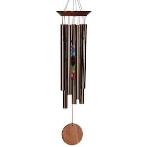 Signature Collection, Woodstock Chakra Chime, 24 in. Bronze Wind Chime