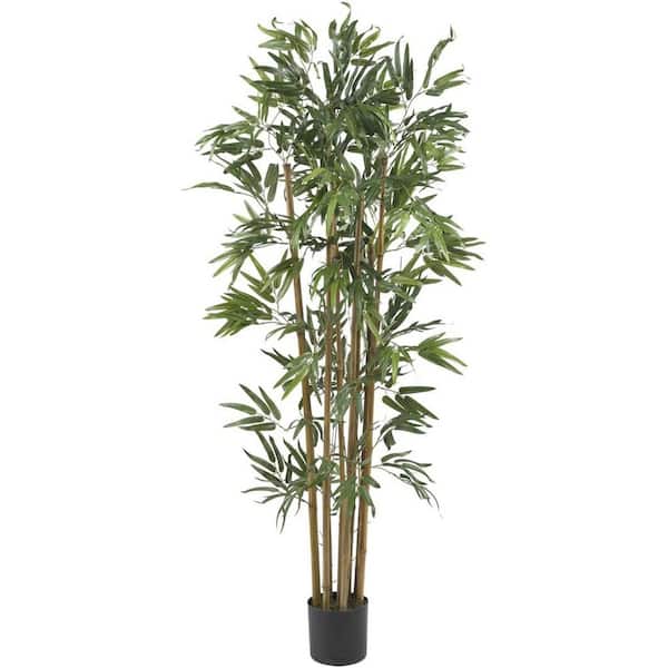 4 ft. Artificial Bamboo Tree in Black Pot, Artificial Indoor Home Decor Plant