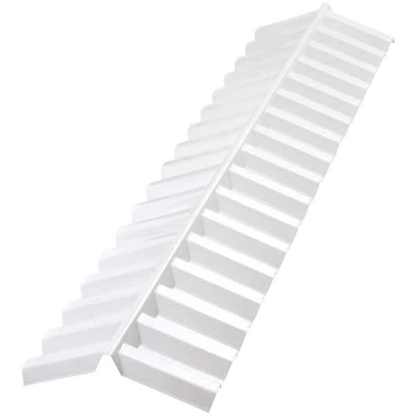 4 ft. Polycarbonate Ridge Cap Flashing in White Opal