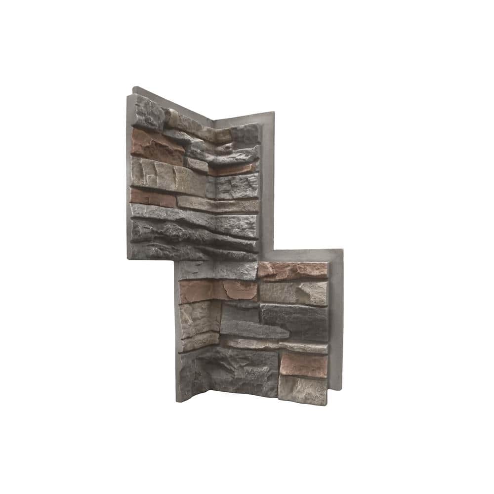 Stacked Stone Kenai 24 in. x 12 in. Faux Stone Siding Inside Corner Panel price history on PriceWatchPro