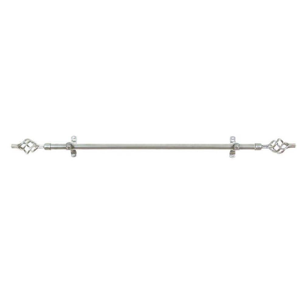 Achim Metallo Decorative Curtain Rod and Finial Lexus