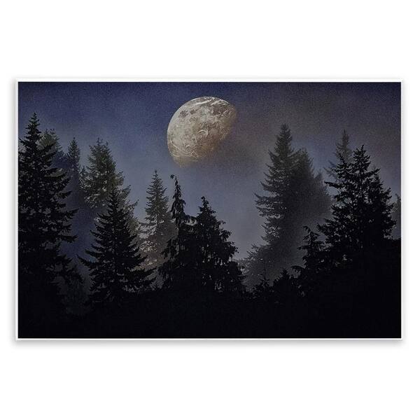 Love And The Moon by Sophie 6 1 Piece Unframed Nature Graphic Art Print 10 in. x 15 in.