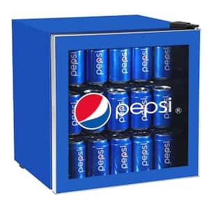 1.6 cu. ft. Mini Fridge Blue with Cola Logo without Freezer