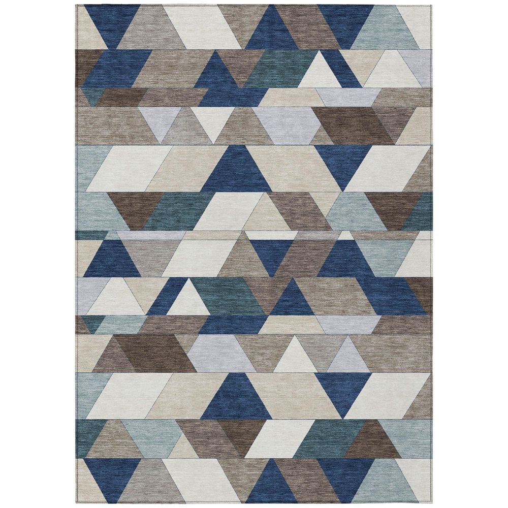 Chantille Machine Washable Indoor/Outdoor Abstract ACN2526 Navy 9 ft. x 12 ft. Area Rug price history on PriceWatchPro