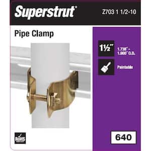 Pipe Strips 1-1/2 in. Universal Strut Pipe Clamp Fitting in Gold Galvanized (Strut Fitting)
