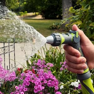 Heavy-Duty Twist Action Adjustable Flow Garden Hose Nozzle