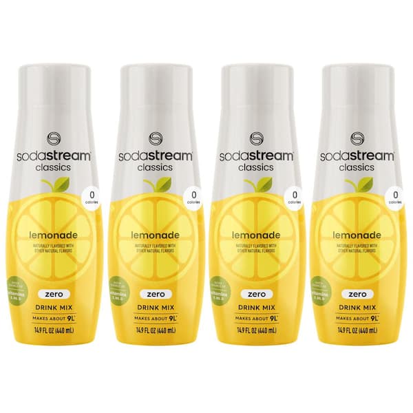 SodaStream 440 ml Homestyle Lemonade Zero Calorie Drink Mix (Case of 4)