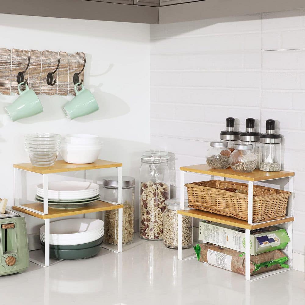 Esepony 11.7 in. Metal and Engineered Wood Expandable Cabinet