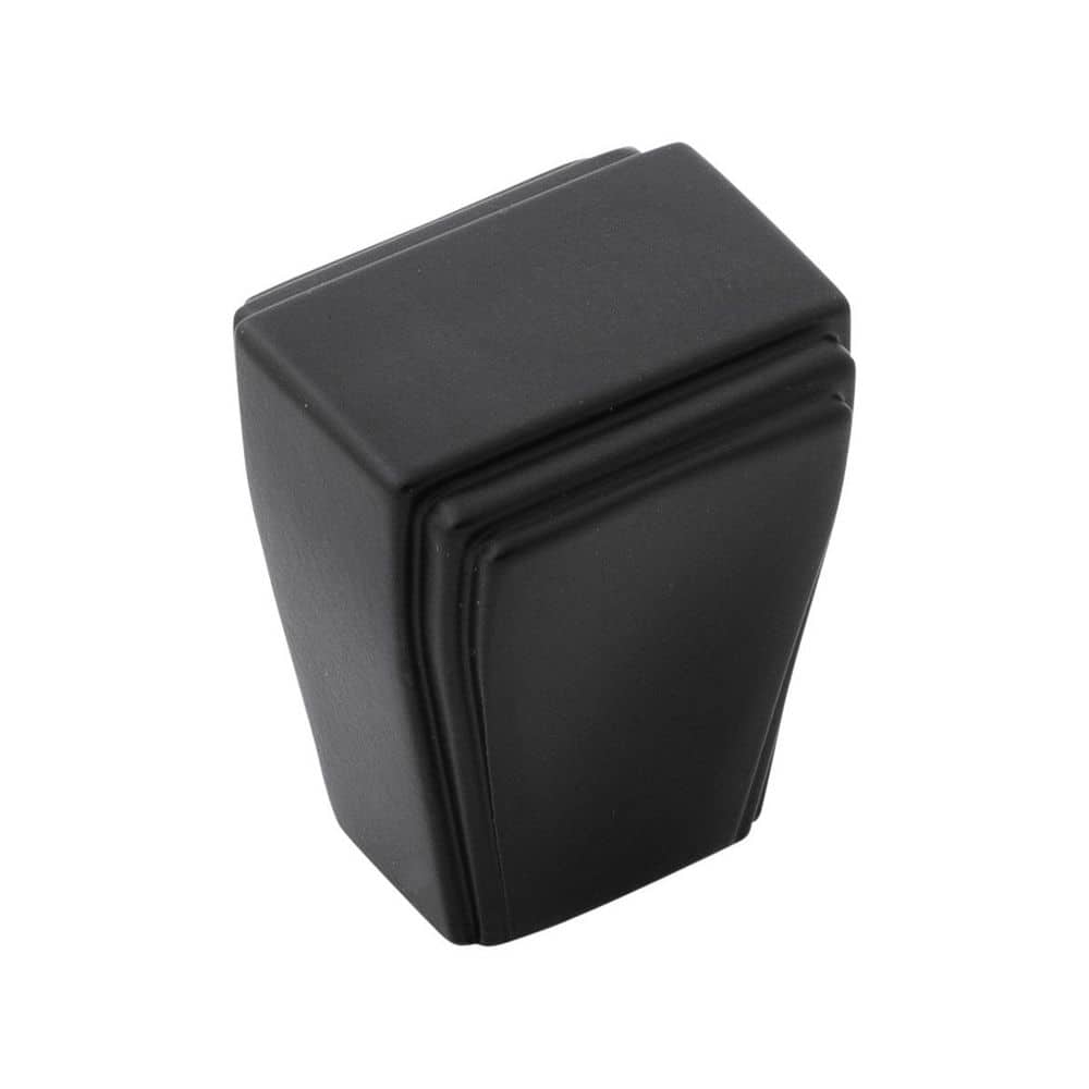 Belleclaire Collection Knob 1 Inch x 0.88 Inch Matte Black Finish Square Cabinet Knob price history on PriceWatchPro