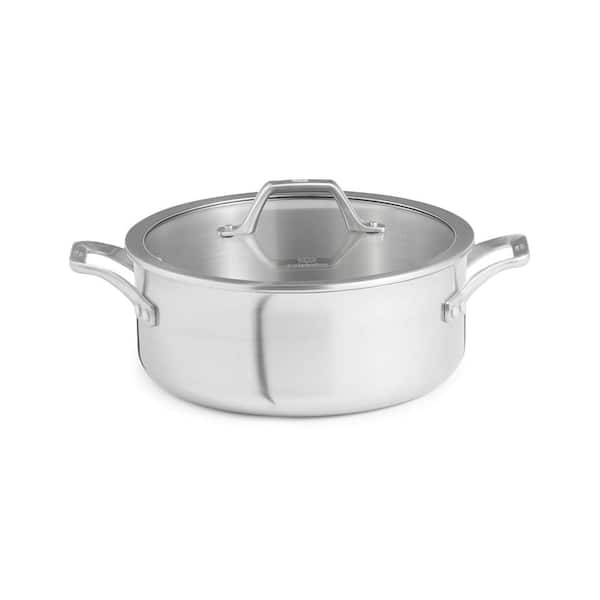 Select by Calphalon Stainless Steel 5-Quart Dutch Oven with Cover 