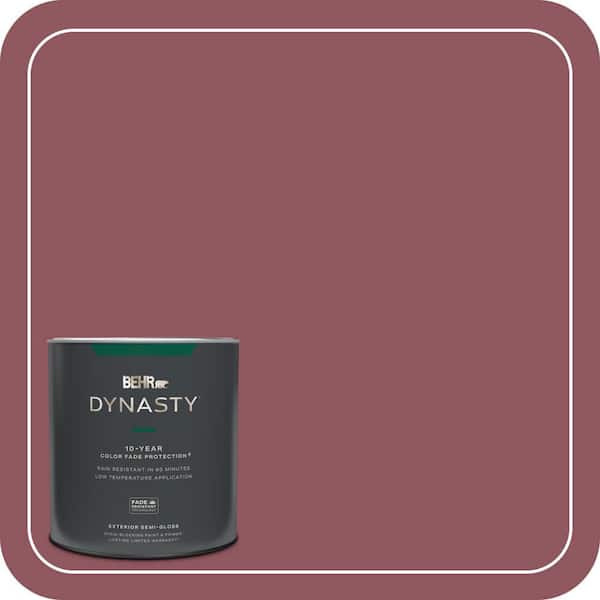 BEHR DYNASTY 1 qt. #PMD-33 Fragrant Cherry Semi-Gloss Exterior Stain-Blocking Paint & Primer