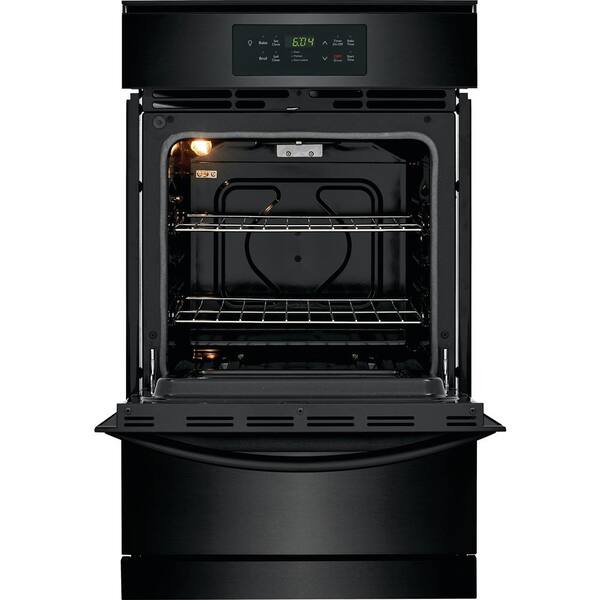 Frigidaire 24 In Single Gas Wall Oven Black Ffgw2426ub The Home Depot - Kenmore Gas Wall Ovens 24 Inches