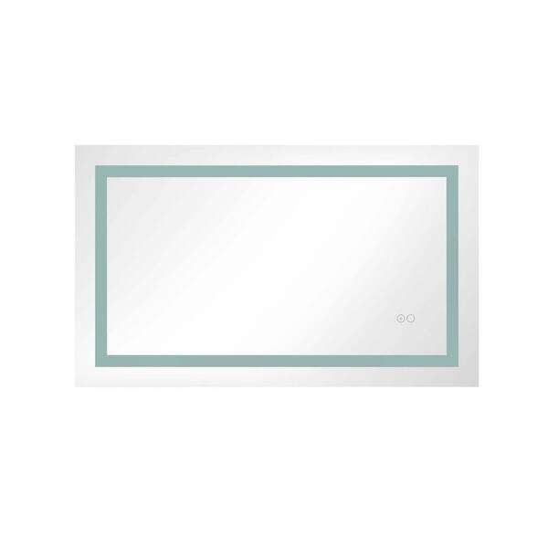 40 in. W x 24 in. H Small Rectangular Steel Framed Dimmable Wall