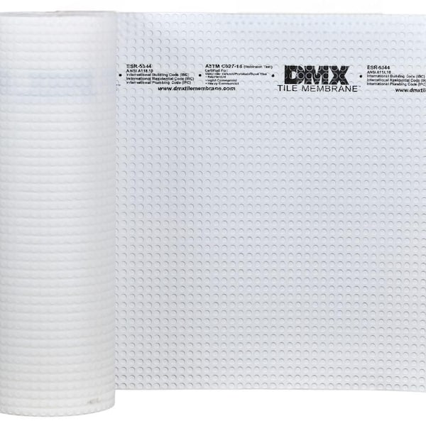 Tile Membrane 323 sq. ft. 40.8 in. W x 95 ft. L x 3 mm T Uncoupling Underlayment for Stone, Ceramic, and Porcelain