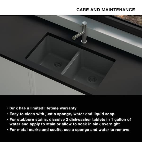 Hope's Perfect Sink Cleaner, Black Granite Composite Sink