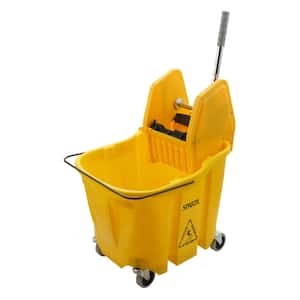 8.75 gal. Yellow Polypropylene Mop Bucket with Wringer