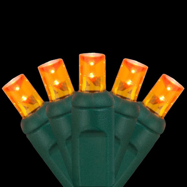 24 ft. 70-Light Orange 5 mm LED Mini Light Set