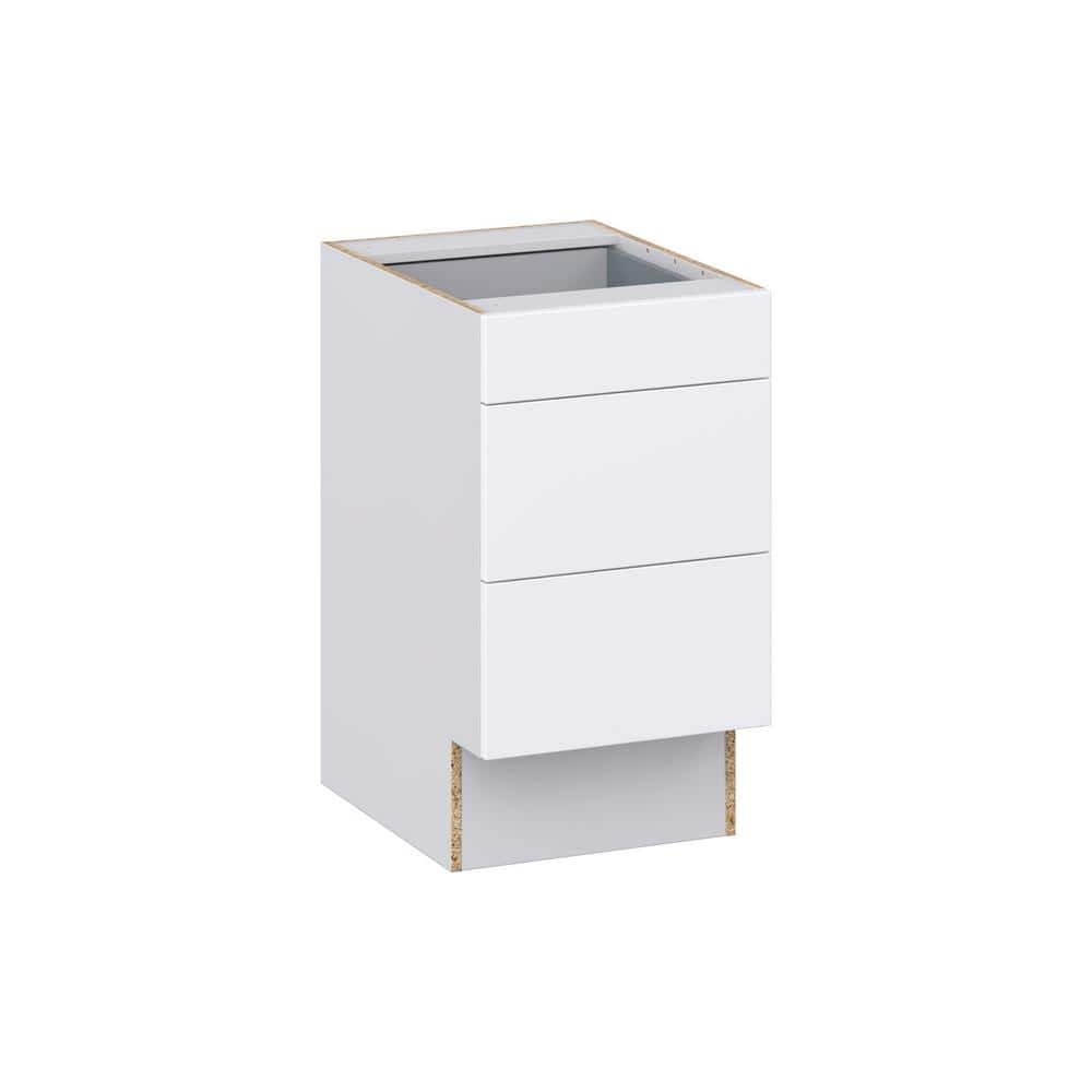 J COLLECTION Fairhope Bright White Slab Assembled ADA Drawer Base ...