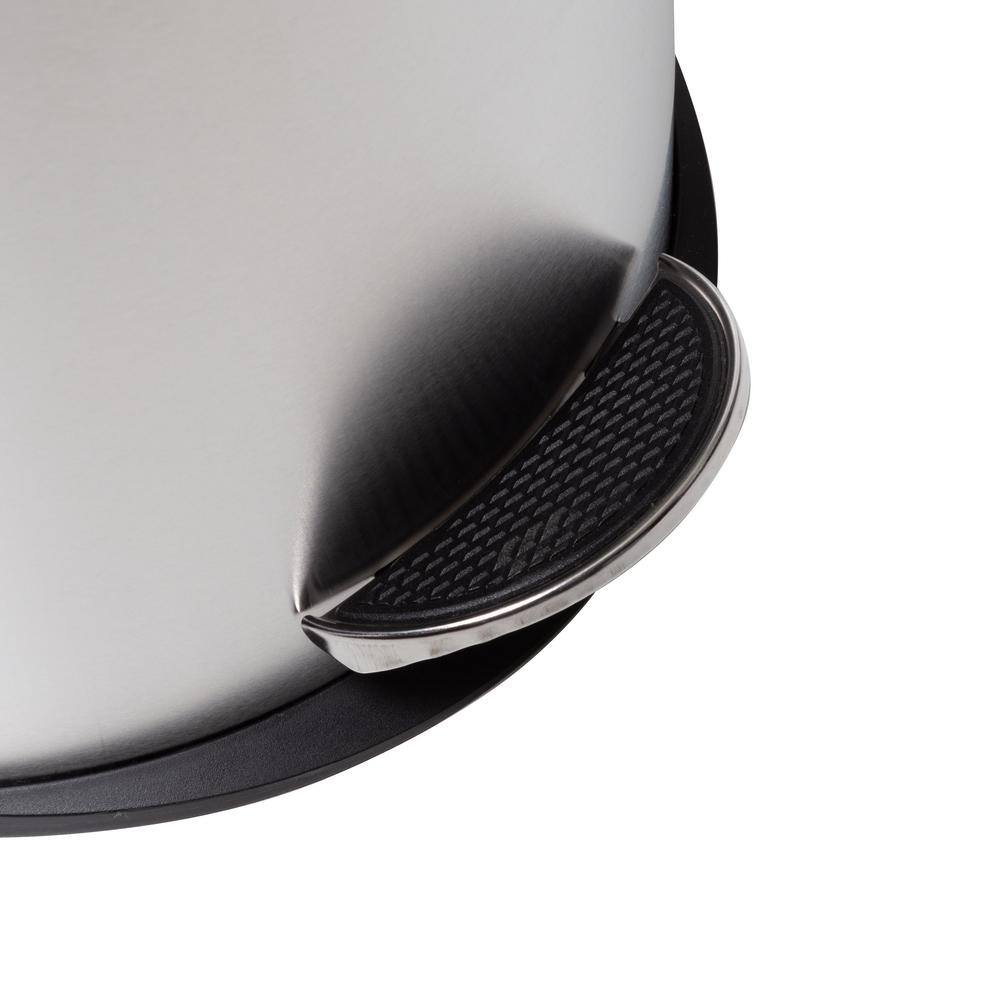 Honey-Can-Do 30L Silver Stainless Steel Step-On Trash Can