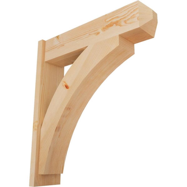 Ekena Millwork 8 in. x 34 in. x 30 in. Thorton Craftsman Smooth Douglas Fir Outlooker