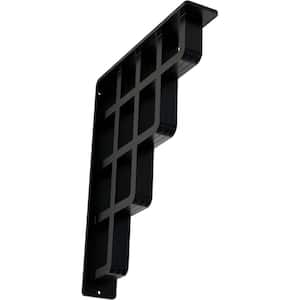 2 in. x 12 in. x 10 in. Wrought Iron Triple Center Brace Diane Bracket