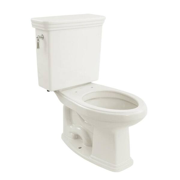 TOTO Promenade 2-Piece 1.6 GPF Single Flush Elongated Toilet with CeFiONtect in Cotton White