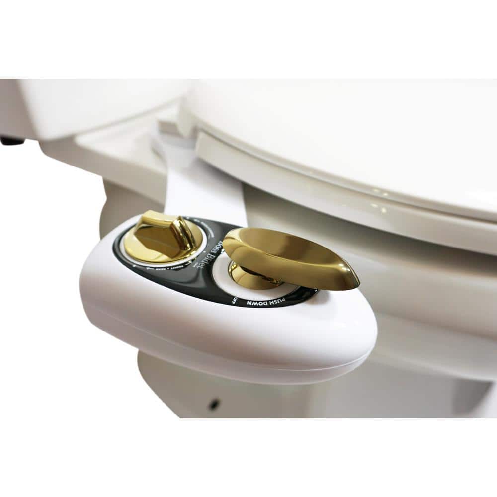 Bold White Bidet Toilet Attachment with Dual Nozzles
