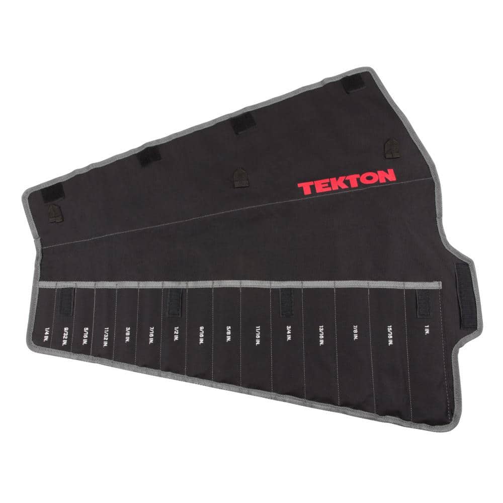 TEKTON 15-Tool Combination Wrench Pouch (1/4-1 in.) ORG27315