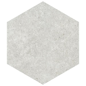 Traffic Hex Silver 8-5/8 in. x 9-7/8 in. Porcelain Floor and Wall Tile (11.5 sq. ft./Case)