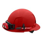 BOLT Red Type 1 Class C Full Brim Vented Hard Hat with 4-Point Ratcheting Suspension (5-Pack)