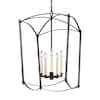 Generation Lighting Thayer 5-Light Smith Steel Traditional Transitional Hanging Candlestick Chandelier F3323/5SMS