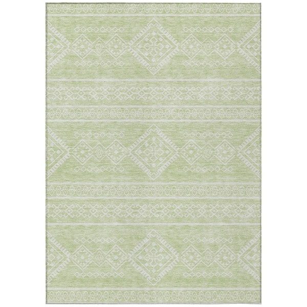 Addison Rugs Chantille Machine Washable Indoor/Outdoor Abstract ACN901 Mint 2 ft. 6 in. x 3 ft. 10 in. Area Rug