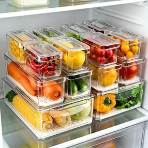 Numhew 32-Piece Tupperware Set for Food Storage with 16 Containers