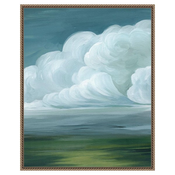 Amanti Art Coming Rainstorm II by Grace Popp 1-Piece Floater Frame Canvas Giclee Nature Art Print 28 in. x 23 in.