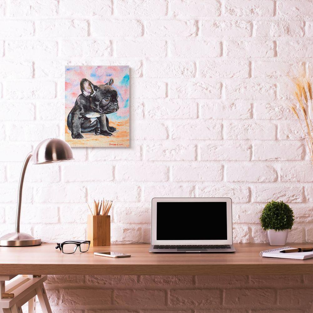 French Bulldog Puppy Dog Pet Graphic Art on Canvas