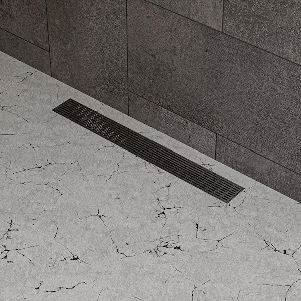 ALFI BRAND 24 in. Linear Shower Drain in Brushed Stainless Steel