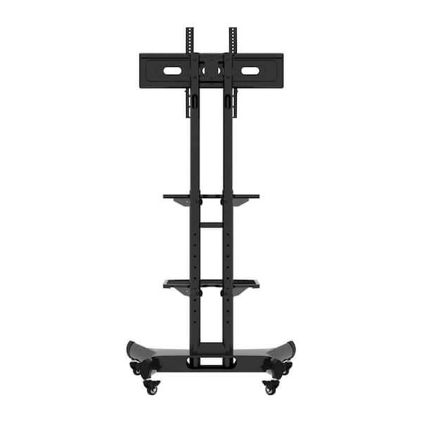 Universal Swivel TV Stand for 32-80 in. Black Height Adjustable Table Top TV Stand Mount with Tilt Max VESA 600x400mm