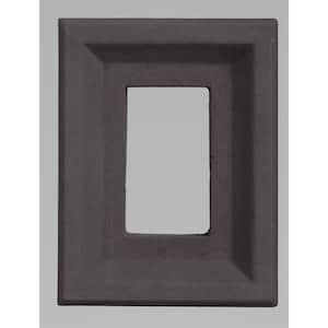6 in. x 8 in. Receptacle Box - Charcoal