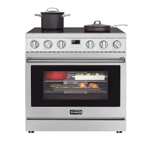 36 in. Professional Electric Range in Stainless-Steel