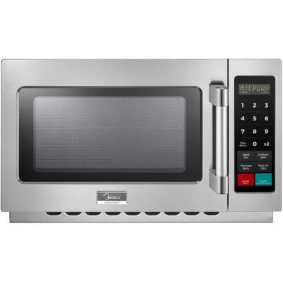 1.2 cu. ft. 1400-Watt Commercial Counter Top Microwave Oven in Stainless Steel Interior and Exterior, Programmable