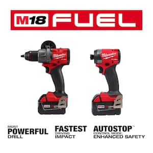 M18 FUEL 18V Lithium-Ion Brushless Cordless Hammer Drill and Impact Driver Combo Kit and M18 FUEL Blower