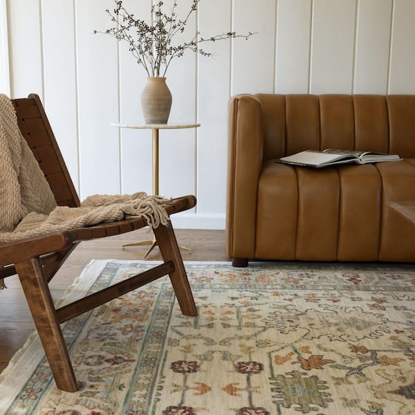 Lavista Ivory/Multi-Colored Doormat 3 ft. x 5 ft. Traditional Oriental Persian Wool/Nylon Blend Indoor Area Rug