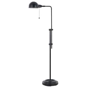 58 in. Bronze 1 Dimmable (Full Range) Standard Floor Lamp for Living Room with Metal Dome Shade