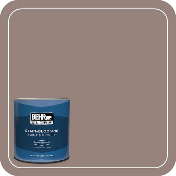 BEHR ULTRA 1 qt. #750B-5 Castle Hill Extra Durable Satin Enamel Interior Paint & Primer