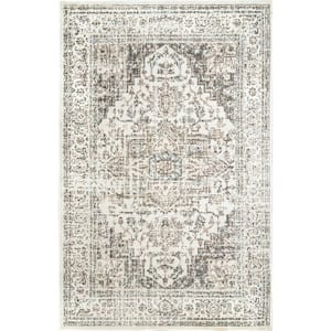 Vintage Tanith Cream 9 ft. x 12 ft. Living Room/Bedroom/Dining Room Area Rug